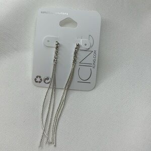 Icing Tassel Earrings Silver